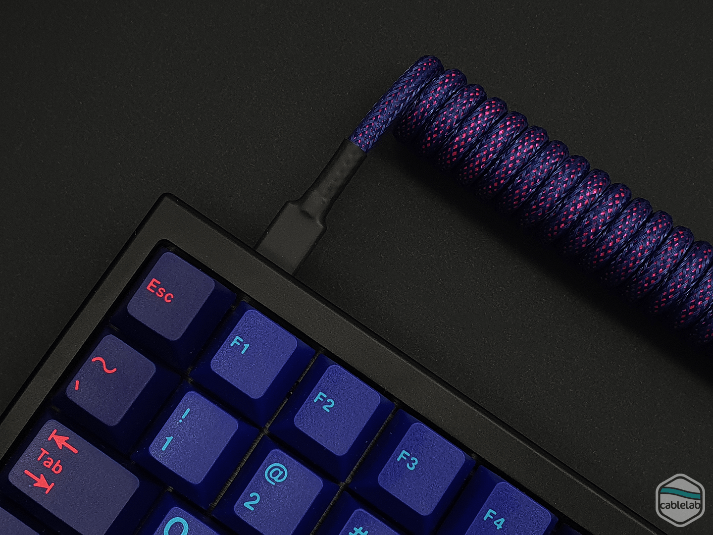 GMK Laser Coiled Keyboard Cable for mechanical keyboard