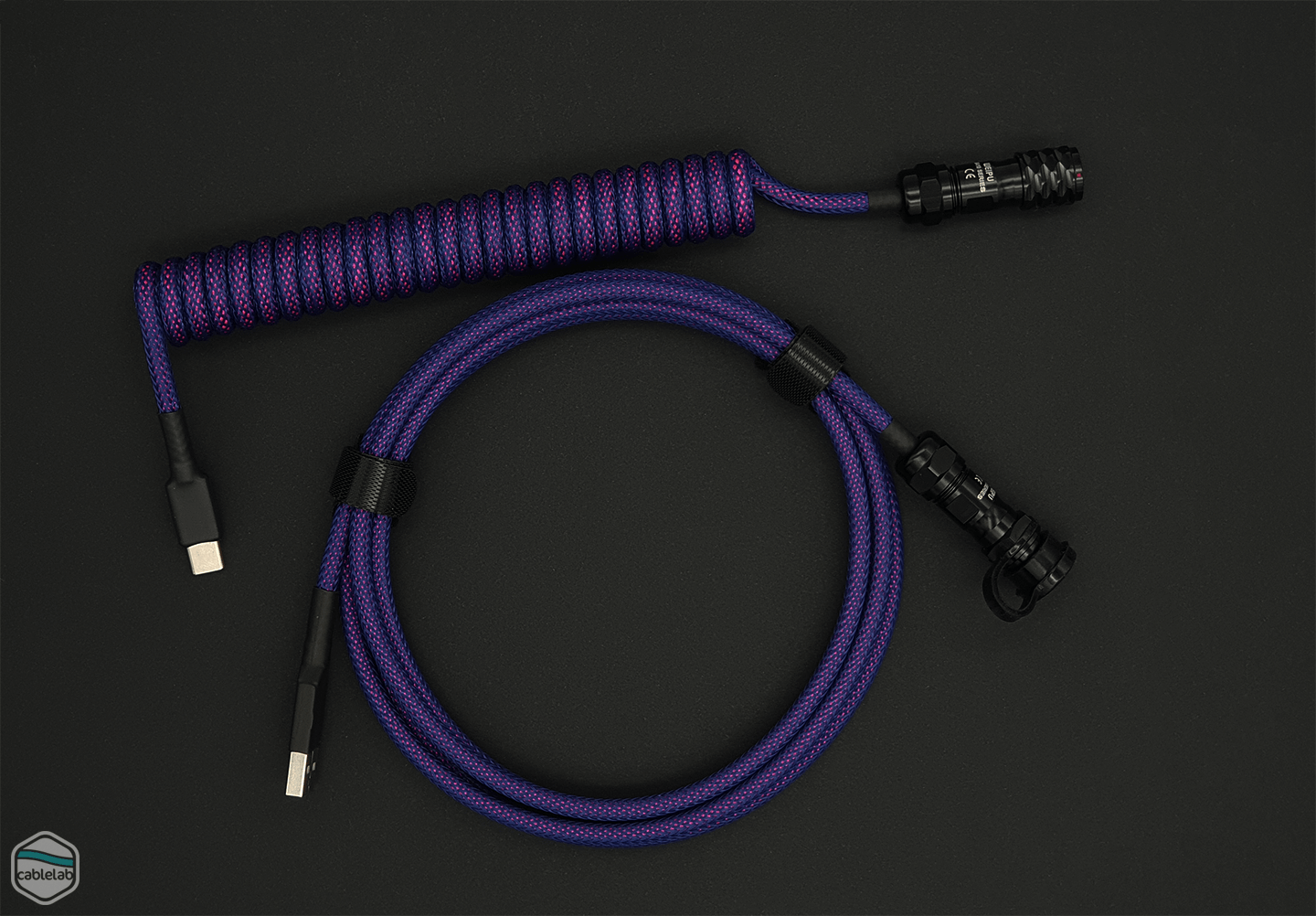 GMK Laser Coiled Keyboard Cable for mechanical keyboard