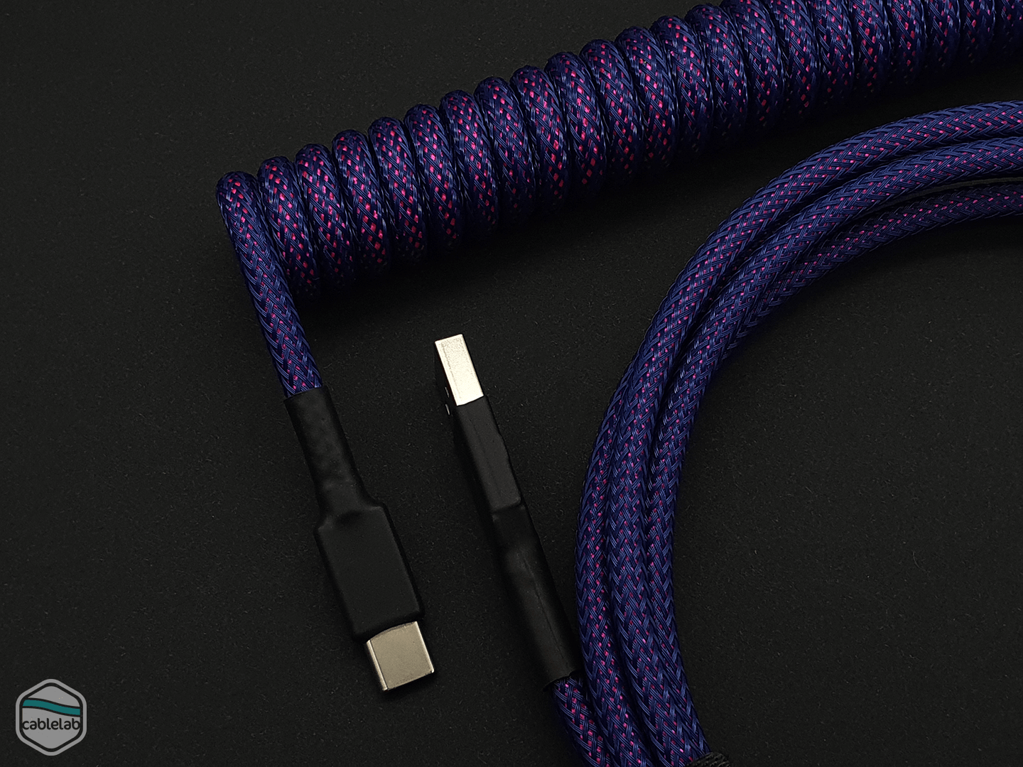GMK Laser Coiled Keyboard Cable for mechanical keyboard