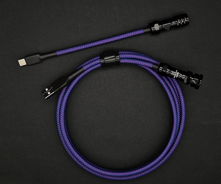 Custom Coiled Keyboard USB Cable GMK Laser 